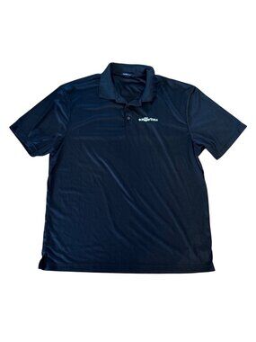 Coal Harbour Pro Player Status Black Polo Shirt Mens 2XL Short Sleeve Ribbed